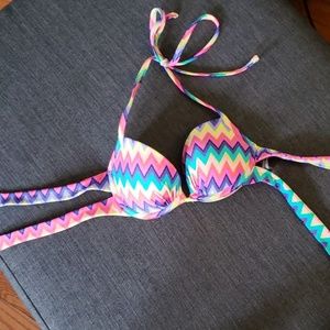 Chevron bikini top